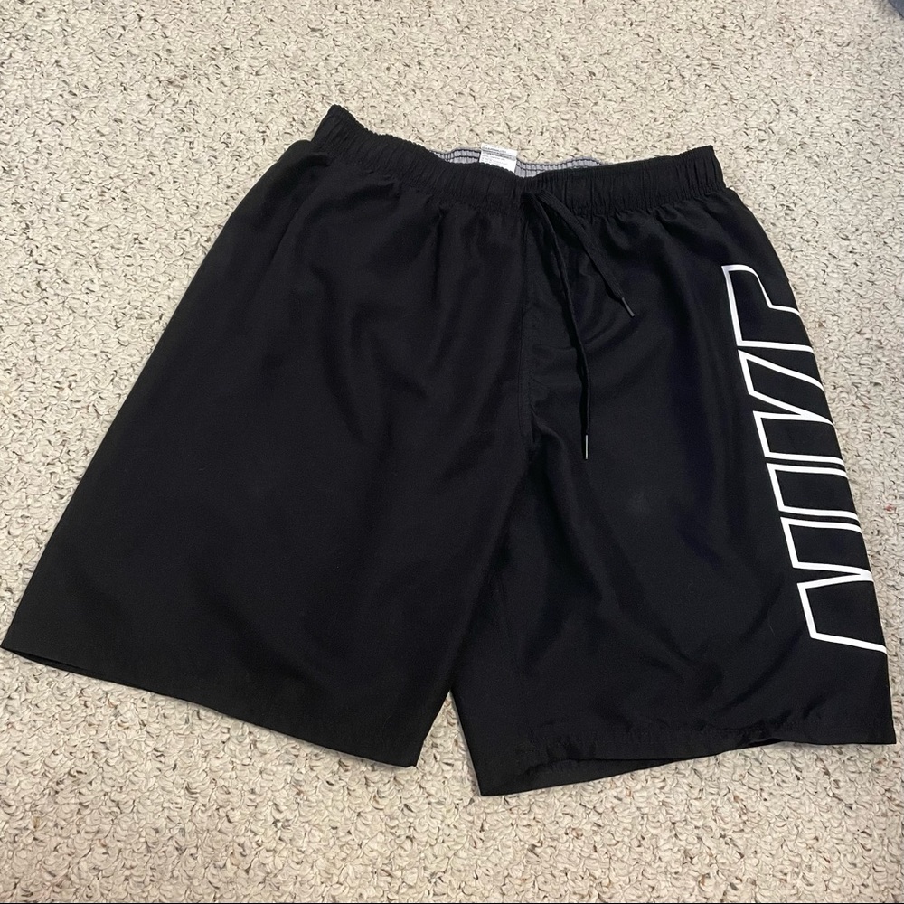 Black Nike Mens Swim Trunks